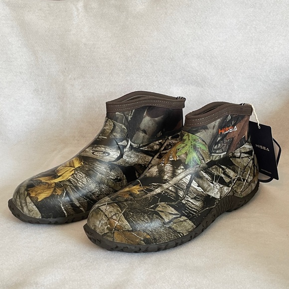 Hisea Men’s Camoflauge Ankle Boots Size 11 Rain/Garden/Farm - Picture 3 of 15